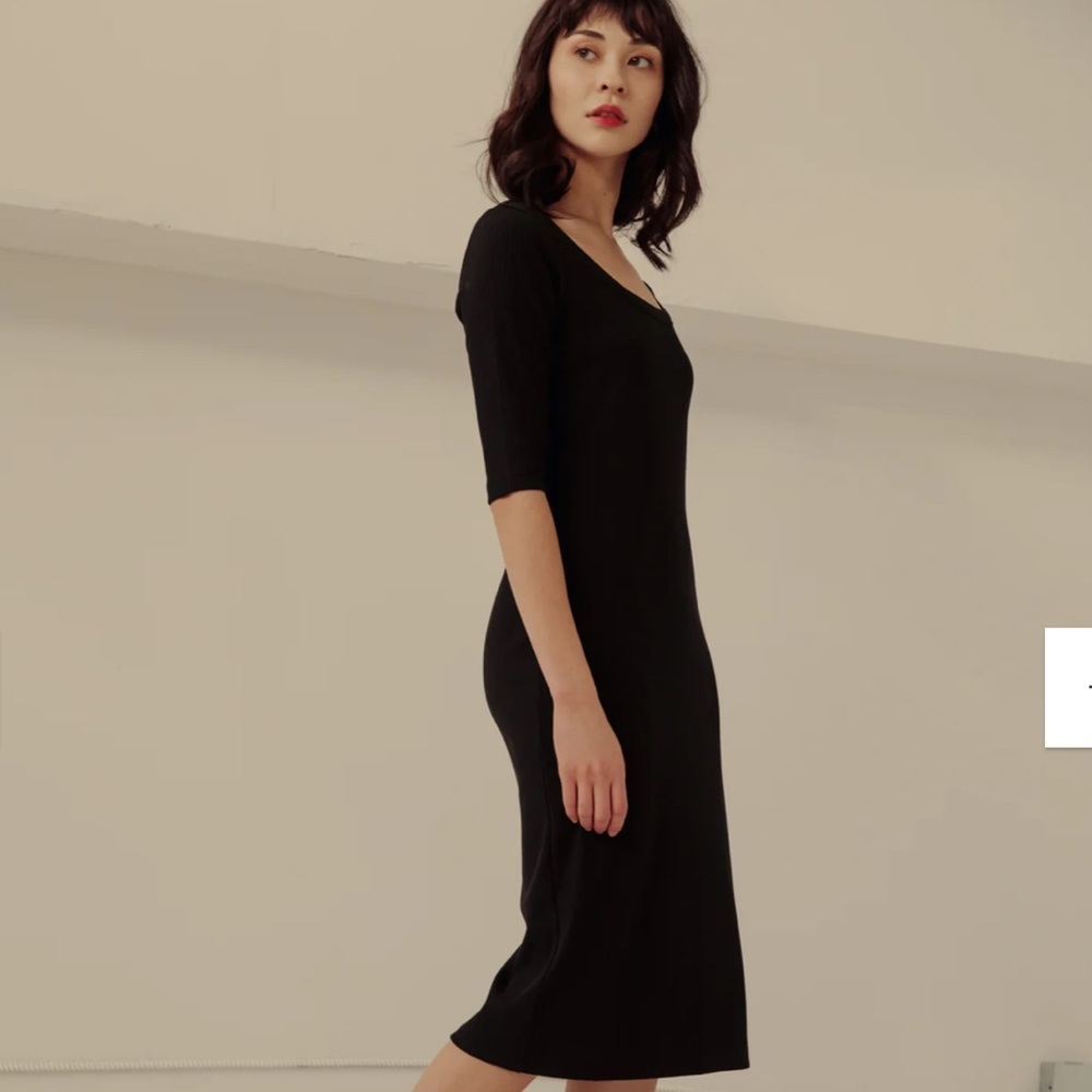 Paper Label Veronica ribbed dress sz. S